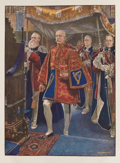 Kroning van koning Edward VII door John Byam Liston Shaw