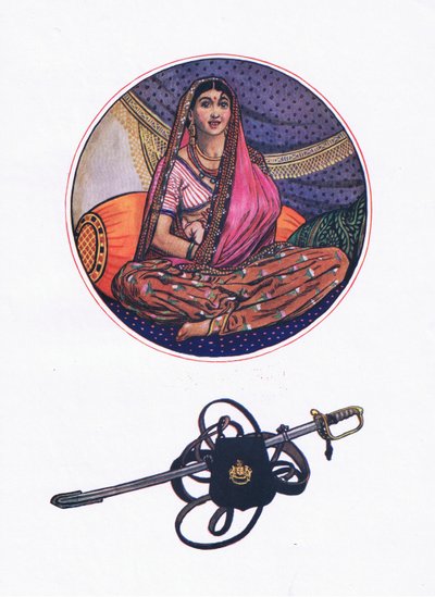 Lalila aan de Ferengi minnaar, illustratie uit The Garden of Kama (en andere liederen uit India), 1920 door John Byam Liston Shaw