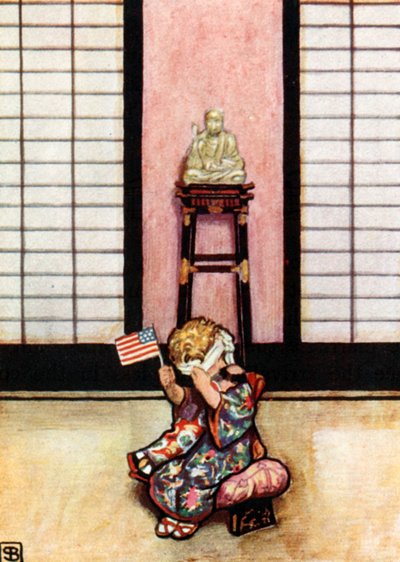 Puccini, Madam Butterfly (kleurenlitho) door John Byam Liston Shaw