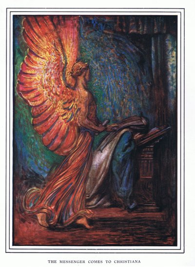 De boodschapper komt naar Christiana door John Byam Liston Shaw