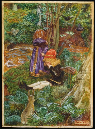 Ze gingen zitten en huilden door John Byam Liston Shaw