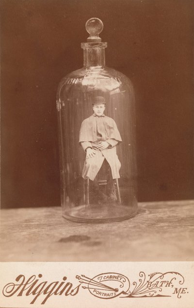 Man in Fles, ca. 1888 door John C. Higgins