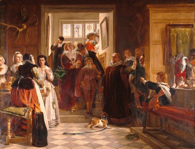 Naar beneden voor het diner door John Callcott Horsley