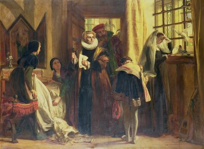 Mary Queen of Scots in Gevangenschap door John Callcott Horsley