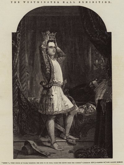 De Westminster Hall tentoonstelling door John Callcott Horsley