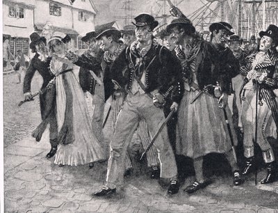 Marine Muiters Aan Land, illustratie uit 