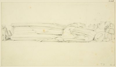 Beeld van William Canynges in St Mary Redcliffe (en het andere beeld op de achterkant) door John Carter