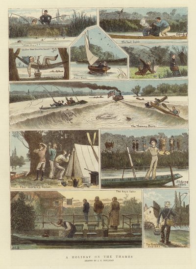 Een vakantie op de Theems door John Charles Dollman