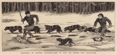 Kerstmis in Brits-Columbia, hoe we de Festiviteiten Misten door John Charles Dollman
