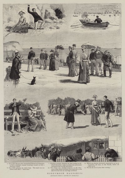 Huwelijksreis moeilijkheden door John Charles Dollman
