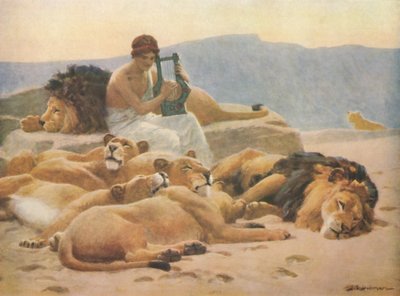 Orpheus en Zijn Luit, eind 19e-begin 20e eeuw, 1914 door John Charles Dollman