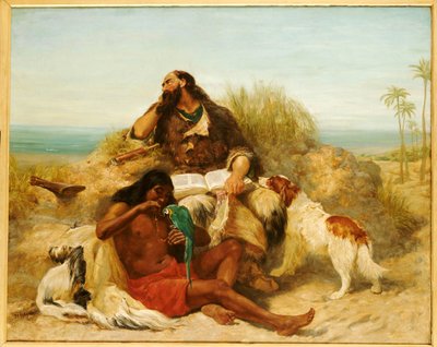 Robinson Crusoe en zijn man Vrijdag door John Charles Dollman