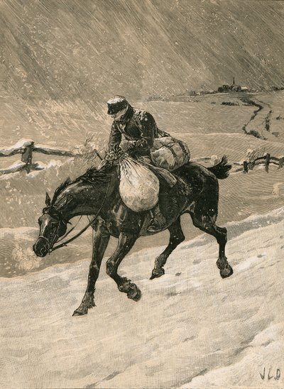De kerstpostbode door John Charles Dollman
