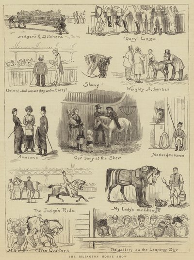 De Islington Paardenshow door John Charles Dollman