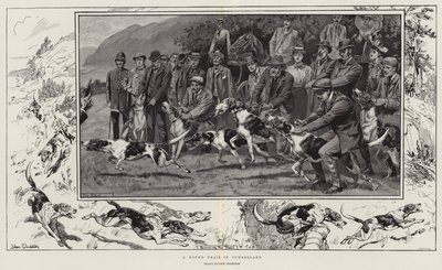 Een Hondenrace in Cumberland door John Charlton