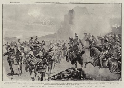 Slag bij Ladysmith, het Imperial Light Horse bij Pepworth Hill om te Redden door John Charlton