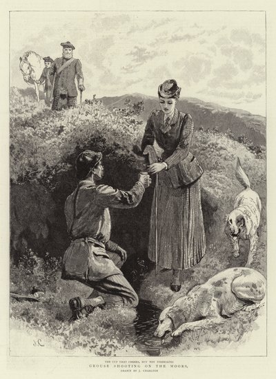 Patrijzenjacht op de Heide door John Charlton