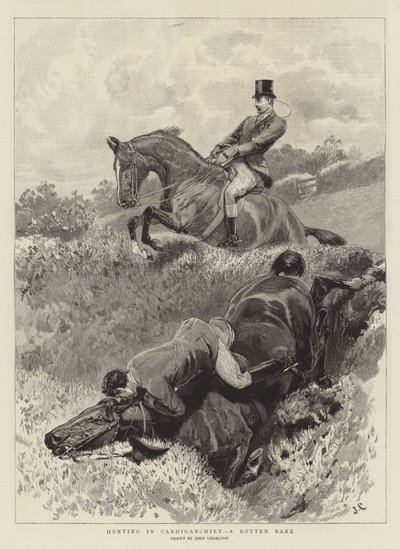 Jacht in Cardiganshire, een Rotte Bank door John Charlton