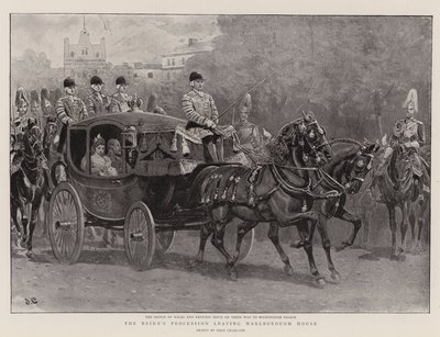 De bruidstoet verlaat Marlborough House door John Charlton