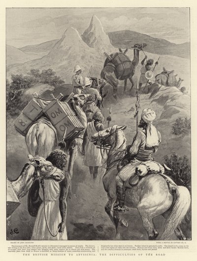 De Britse Missie naar Abessinië, de Moeilijkheden van de Weg door John Charlton