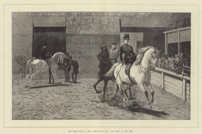 De paardenshow in de Agricultural Hall, de Arabieren in de ring door John Charlton