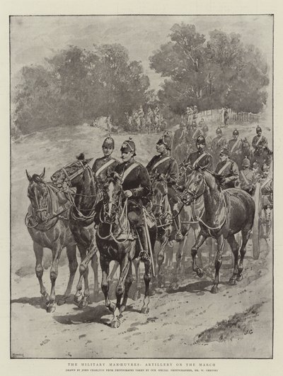 De Militaire Manoeuvres, Artillerie op Mars door John Charlton