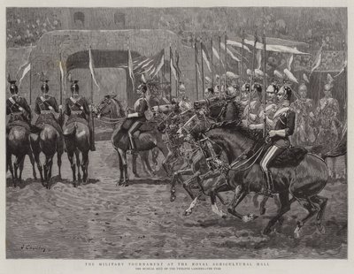 Het militaire toernooi in de Royal Agricultural Hall door John Charlton