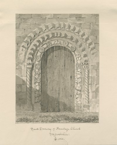 Armitage Kerk - Zuidelijke Deur door John Chessell Buckler