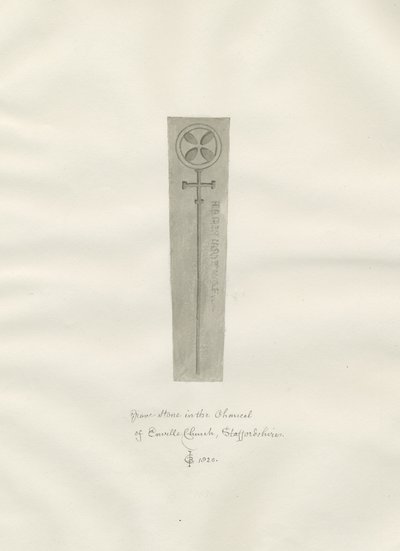 Enville Kerk - Grafsteen door John Chessell Buckler