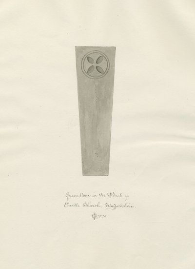 Enville Kerk - Grafsteen door John Chessell Buckler