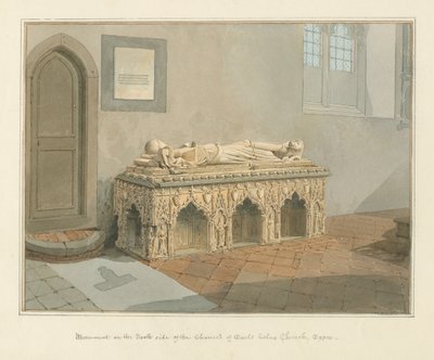 Essex - Earls Colne Kerk - Monument door John Chessell Buckler
