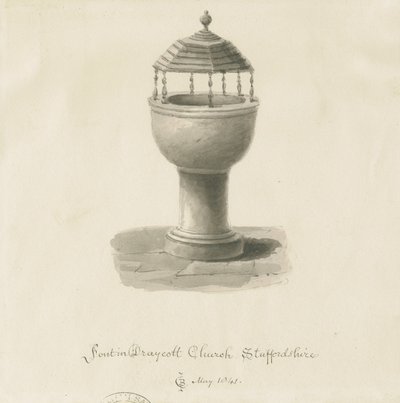 Fontein in Draycott in de Moors Kerk door John Chessell Buckler