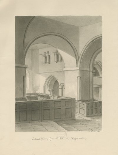 Forton - Aqualate Hall: gravure, nd [1653-1686] door John Chessell Buckler