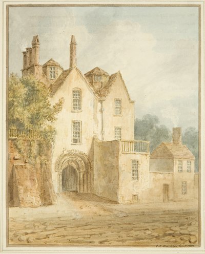 Poort in Lower College Green door John Chessell Buckler