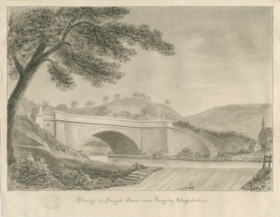 Kingsley - Brug bij Froghall door John Chessell Buckler