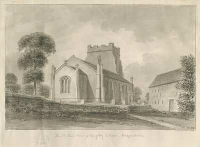 Kingsley Kerk: sepia tekening door John Chessell Buckler