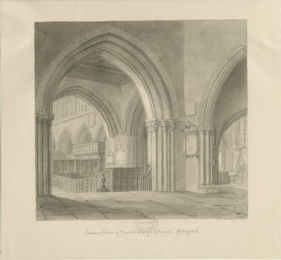 Stafford - Interieur van de St. Mary