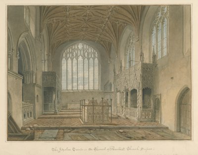 Sussex - Arundel Kerk - De Fitzalan Graven door John Chessell Buckler