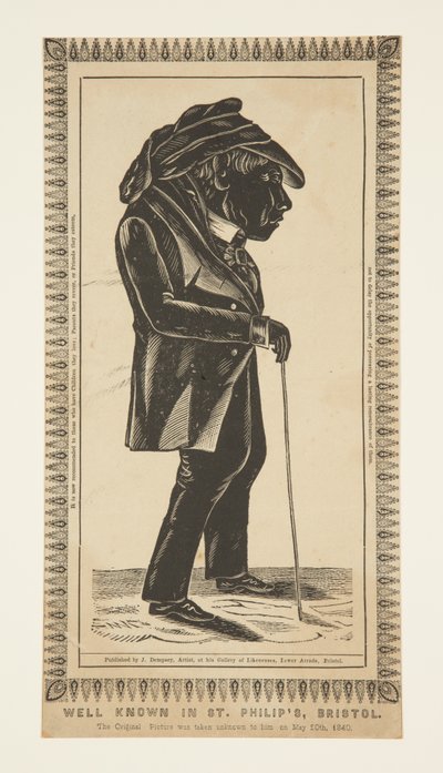 Portret van een Bristol-karakter, John Baggridge, van St. Philip