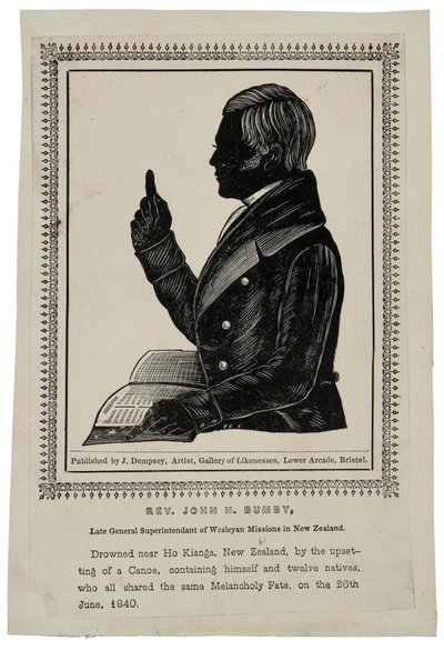 Dominee John H. Bumby, c.1840 door John Church Dempsey