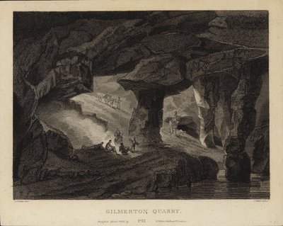 Gilmerton Steengroeve door John Claude Nattes