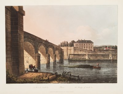 Parijs, de brug van Neuille, illustratie uit Versailles, Parijs en Saint Denis, uitgegeven 1807 door John Claude Nattes