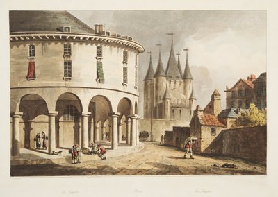 De Tempel, illustratie uit Versailles, Parijs en Saint Denis, uitgegeven 1805 door John Claude Nattes