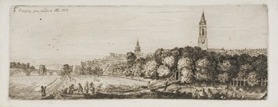 Dumfries vanaf de Kade door John Clerk of Eldin