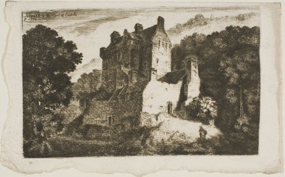 Newark Kasteel door John Clerk of Eldin