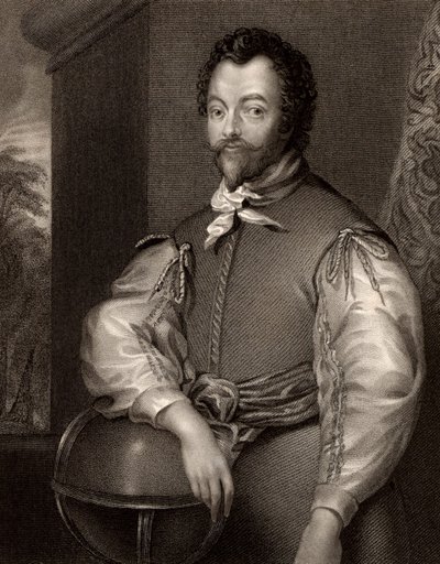 Portret van Francis Drake door John Cochran