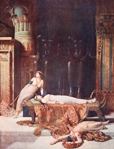 De dood van Cleopatra, illustratie uit 
