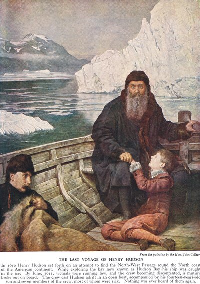 De laatste reis van Henry Hudson door John Collier