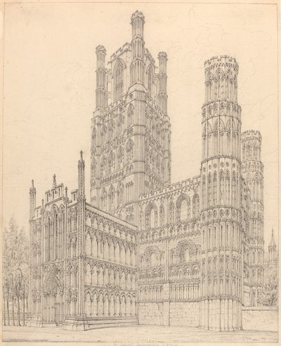Ely Kathedraal, Cambridgeshire, Z.W. Uitzicht door John Coney