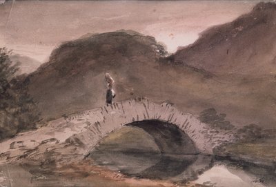 Een brug bij Borrowdale door John Constable